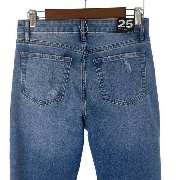 JOE'S JEANS TOMBOY DISTRESSED SLIM CROP JEANS IN BIBIANA‎ NWT WOMEN'S SIZE 25 - Picture 5 of 16